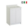 Waschschrank mit 2 Türen, Waschbecken und Waschbrett 60x50cm Edilla Montegrappa Verkauf