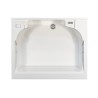 Waschschrank mit 2 Türen, Waschbecken und Waschbrett 60x50cm Edilla Montegrappa Rabatte