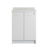 Waschtisch 60x60cm Schrank 2 Türen mit Waschbecken Abdeckung Edilla Montegrappa Sales