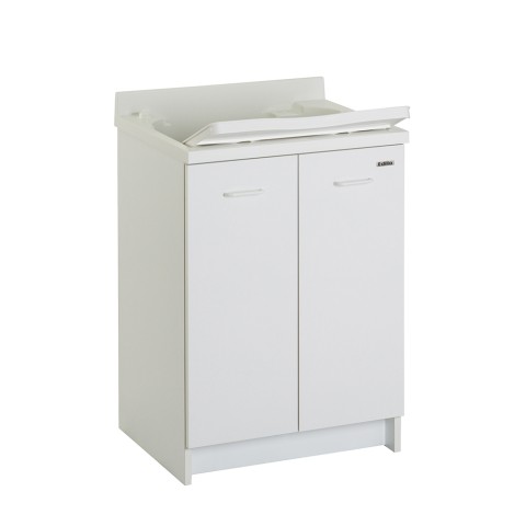 Waschtisch 60x60cm Schrank 2 Türen mit Waschbecken Abdeckung Edilla Montegrappa Aktion