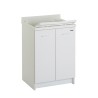 Waschtisch 60x60cm Schrank 2 Türen mit Waschbecken Abdeckung Edilla Montegrappa Aktion