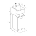 Waschtisch 45x50cm mit Waschbrett und Schrank Edilla Montegrappa Lagerbestand