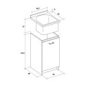 Waschtisch Schrank Waschküche 1 Tür 45x50cm Wäschebrett Edilla Montegrappa Lagerbestand