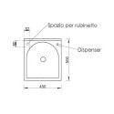 Waschtisch Schrank Waschküche 1 Tür 45x50cm Wäschebrett Edilla Montegrappa Auswahl