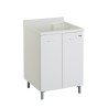 Waschbecken mit Abdeckung 60x60cm Waschtisch mit 2 Türen Edilla Montegrappa Angebot