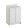 Waschbrettschrank aus Holz 2 Türen 60x50cm Edilla Montegrappa Waschküche Angebot
