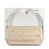 Waschtisch aus Holz mit 2 Türen 60x50cm Wäschezimmer Edilla Montegrappa Katalog