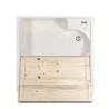Waschtischunterschrank mit 2 Türen 60x60 cm, Waschbecken mit Holzbrett Edilla Montegrappa Katalog