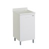 Waschbecken 45x50cm mit Holzauflage Schrank 1 Tür Edilla Montegrappa Angebot