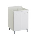 Waschbeckenschrank Wäschepflege Holzplatte 2 Türen 60x60cm Edilla Montegrappa Angebot