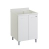 Waschbeckenschrank Wäschepflege Holzplatte 2 Türen 60x60cm Edilla Montegrappa Angebot