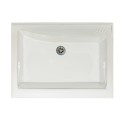 Waschbecken mit Waschschale aus Keramik, 2 Türen, 83x60 cm, Holzplatte Acqua Edilla Katalog