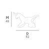 Moderne Kunstskulptur Tiere Wohnzimmer Garten Einhorn Delfin Kimere Angebot