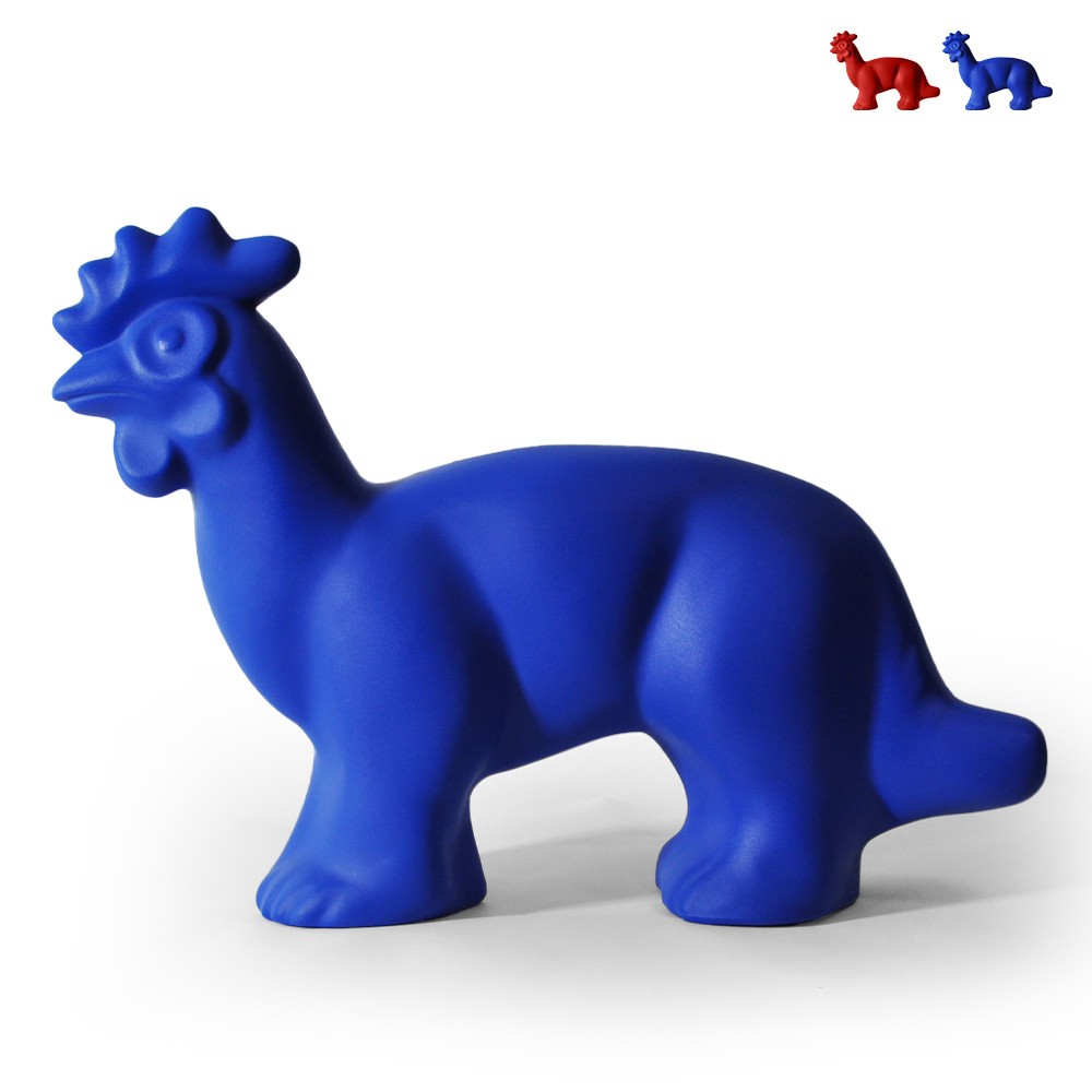 Bunte, moderne Gartenskulptur Tiere Gallo Gatto Kimere