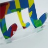 Bunte Pop-Art-Notenskulptur Dekoration Tricroma Modell
