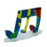 Bunte Pop-Art-Notenskulptur Dekoration Tricroma Lagerbestand