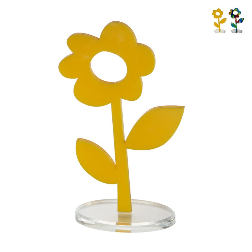 Bunter Pop-Art Blumen Dekofigur für Wohnzimmerregal Margherita Verkauf Bunter Pop-Art Blumen Dekofigur für Wohnzimmerregal Margherita Verkauf