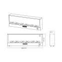 Moderner elektrischer Einbaukamin 1500W, 300cm, 6 Heizstufen Etna Lagerbestand