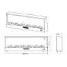 Elektrischer Kamin 1500W zum Einbau oder Stand 50x20x50,7cm Vulture Katalog