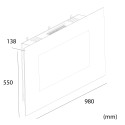 Weißer elektrischer Wandkamin 1500W LED-Flammeneffekt Monte Bianco Sales