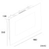 Weißer elektrischer Wandkamin 1500W LED-Flammeneffekt Monte Bianco Sales