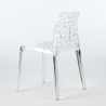 Gruvyer Stapelbarer transparenter Polycarbonat-Stuhl für Bars und Restaurants Auswahl