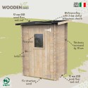 Gartenhaus aus Holz für Werkzeuge und Geräte Hobby 146x98 Verkauf