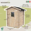 Holz-Gartenhaus für Werkzeuge mit Tür und Fenster Hobby 146x146 Verkauf