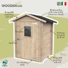 Holz-Gartenhaus für Werkzeuge mit Tür und Fenster Hobby 146x146 Verkauf