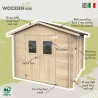 Gartengerätehaus aus Holz mit Doppeltür Hobby 248x248 Verkauf