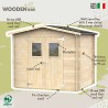 Gartenhaus aus Holz für Werkzeuge DoppelTür Hobby 248x198 Verkauf