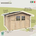 Gartenhaus aus Holz für Gartengeräte Box Opera 300x250 Verkauf