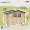 Gartenhaus aus Holz für Gartengeräte Box Opera 300x250 Verkauf