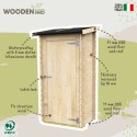Gartenholzhaus für Werkzeuge Bricolage Gartenzubehör Arturo 98x64 Verkauf