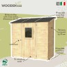 Gartenhaus aus Holz Geräteschuppen Vaniglia 207x102 Verkauf