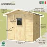 Gartenhaus aus Holz Geräteschuppen Vanilla 200x207 Verkauf