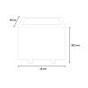 Holzpflanztopf 40x40cm für Garten- und Terrassenpflanzen außen Gladys Sales