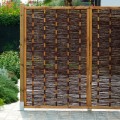 Sichtschutzwand Garten aus Weidenholz geflochten 115x180 cm Aktion
