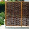 Sichtschutzwand Garten aus Weidenholz geflochten 115x180 cm Aktion