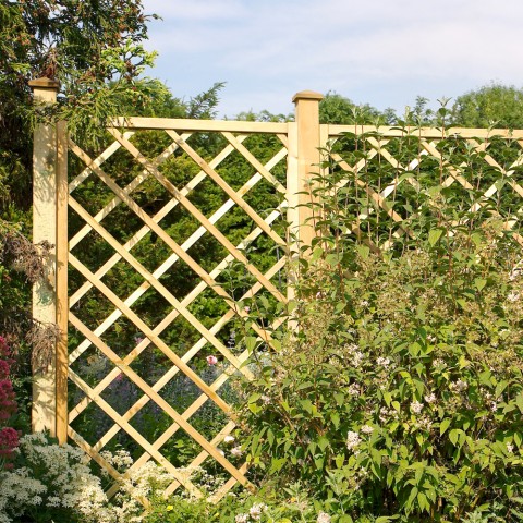 Holzspalier für Kletterpflanzen 40x180 cm Balkon Garten Aktion