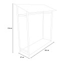 Holzlager mit Gitter für außen Garten, 6 Doppelzentner Holz für Kamin Angebot