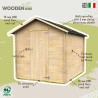 Garten-Gerätehaus aus Holz 178x218cm mit Einzel­tür Formia Verkauf