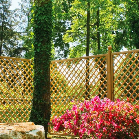 Sichtschutzgitter Holz für Kletterpflanzen 120x180cm Garten Trendy Aktion