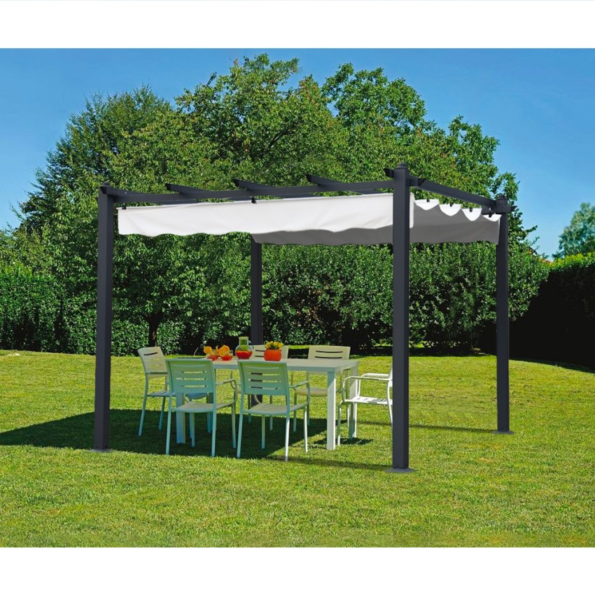 Pavillon 3 X 3 Meter Quadratisch Aluminium Für Garten Café Hotel Restaurant Firenze