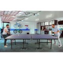 Professionelle faltbare Tischtennisplatte 274x152,5 cm Schläger Netzspanner Bälle Booster Verkauf
