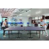 Professionelle faltbare Tischtennisplatte 274x152,5 cm Schläger Netzspanner Bälle Booster Verkauf