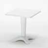 Weiß Quadratisch Tisch und 2 Stühle Farbiges Polypropylen-Innenmastenset Grand Soleil Dune Terrace Eigenschaften
