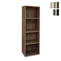 Bücherregal Wohnzimmer Büro 4 Regalböden 40x132 cm Holzregal Duval Aktion