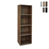 Bücherregal Wohnzimmer Büro 4 Regalböden 40x132 cm Holzregal Duval Aktion