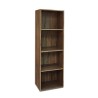 Bücherregal Wohnzimmer Büro 4 Regalböden 40x132 cm Holzregal Duval Eigenschaften